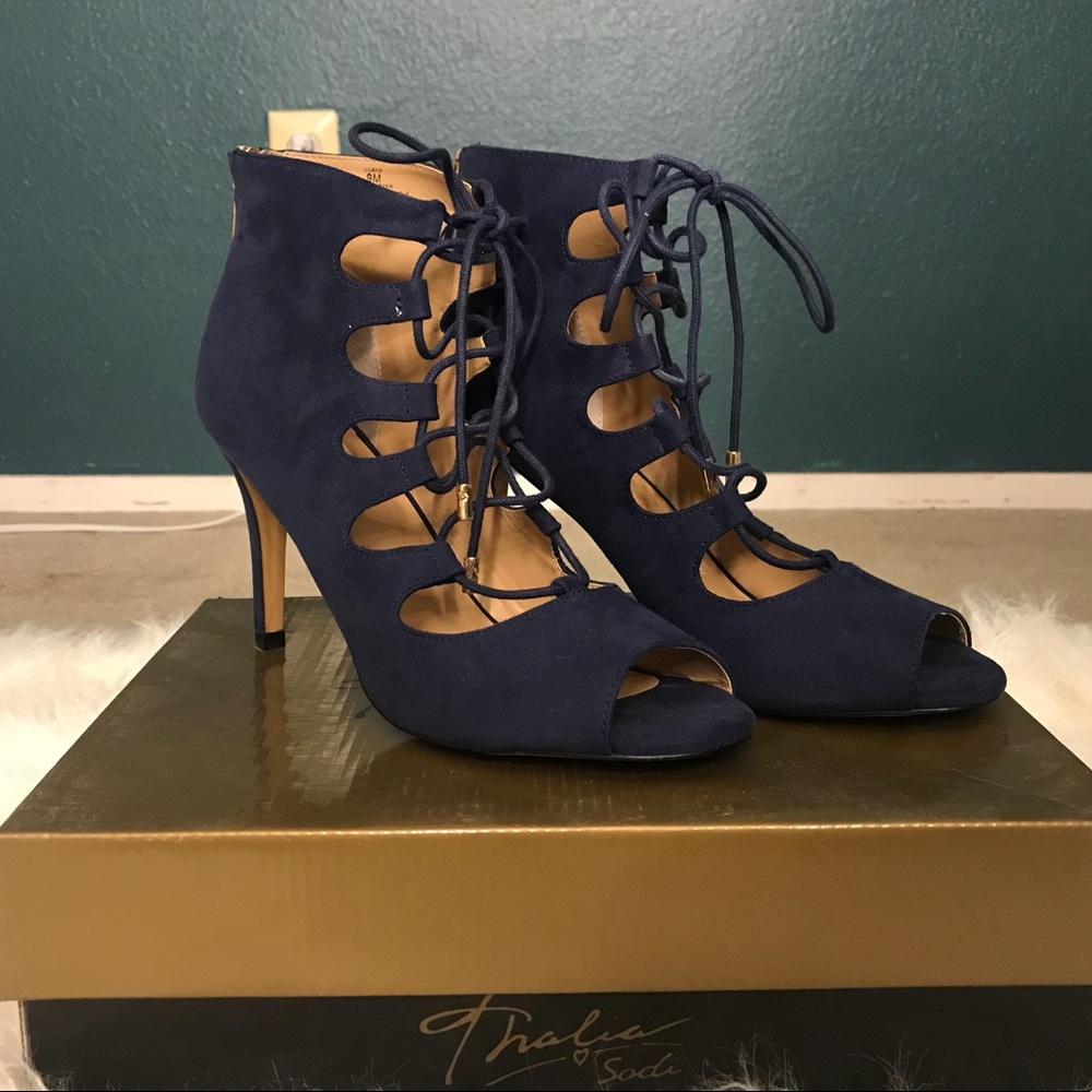 Thalia Sodi Navy Blue Heels